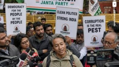 6 जून को सोनम वानचुक भी सीजेपी के प्रदर्शन में रहे।